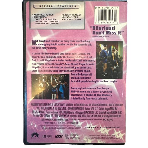 Night at the Roxbury DVD Movie Entertainment Will Ferrell Chris Kattan 1998 - Picture 2 of 4